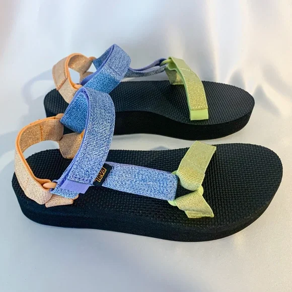 Teva Ladies Midform Multi-colored Sandals Size 7 - Picture 6 of 12